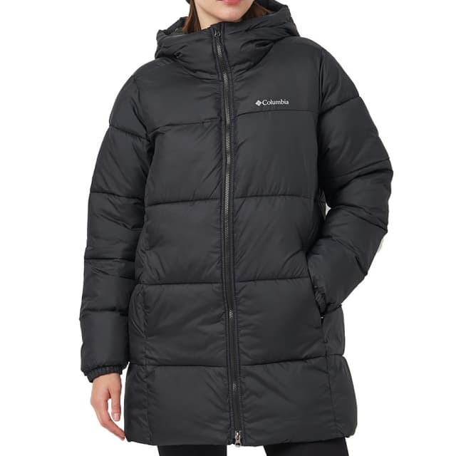 Куртка женская Columbia Puffect™ II Mid Hooded Jacket черная  2088471-010