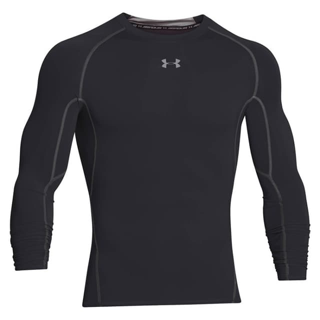 Футболка мужская Under Armour HeatGear Armour Ls черная 1257471-001