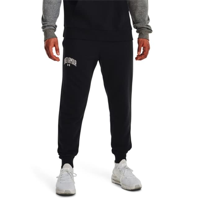 Брюки мужские Under Armour UA Rival Flc WM Jogger черные 1373374-001