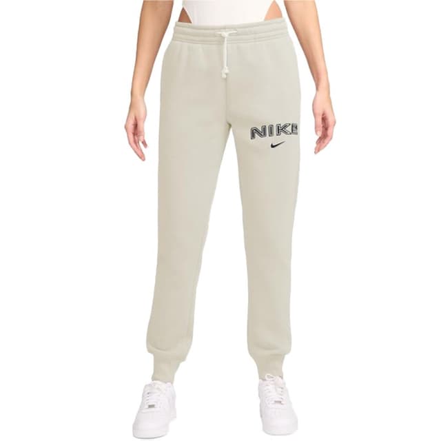 Штани жіночі Nike W NSW PHNX FLC MR STD LOGO PNT бежеві HM9757-104