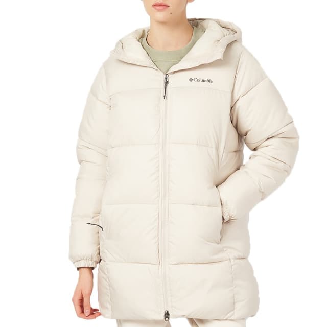 Куртка жіноча Columbia Puffect™ II Mid Hooded Jacket бежева  2088471-278