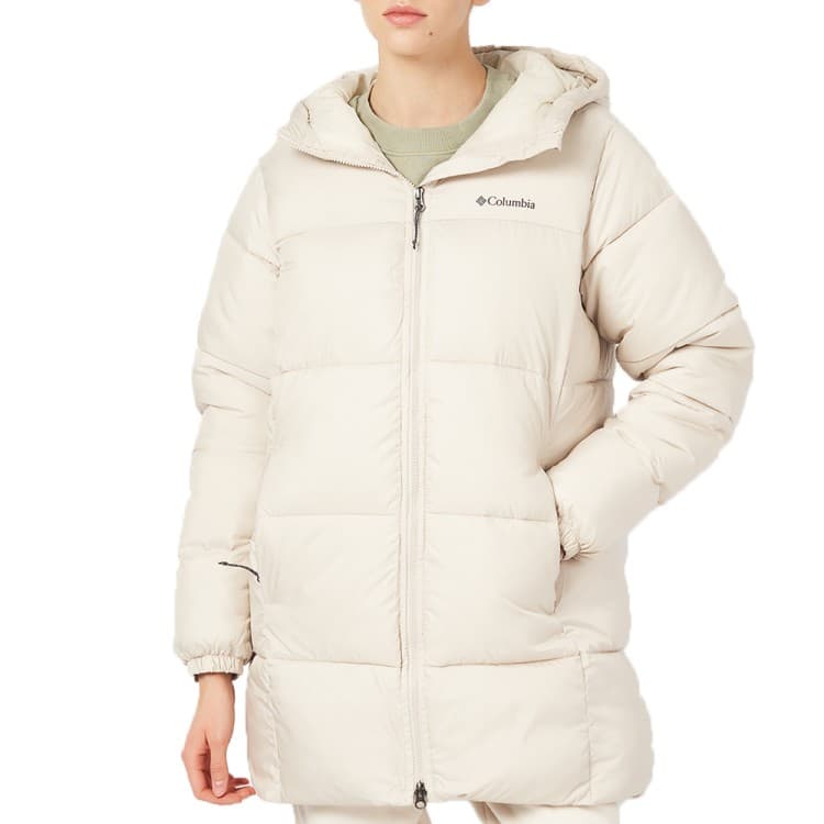 Куртка жіноча Columbia Puffect™ II Mid Hooded Jacket бежева  2088471-278