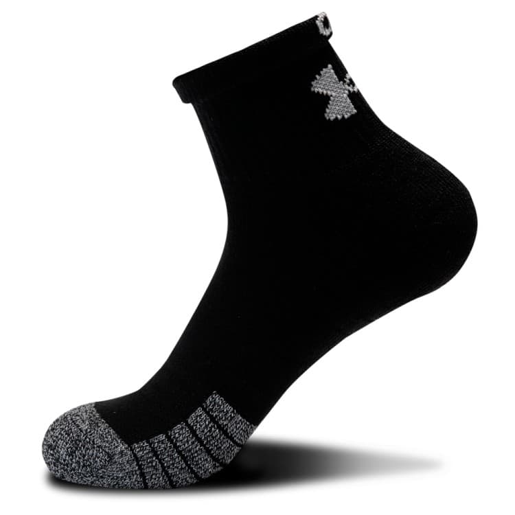 Шкарпетки Under Armour UA Heatgear Quarter 3pk чорні 1353262-001