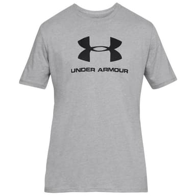 Футболка мужская Under Armour Sportstyle Logo Ss серая 1329590-036