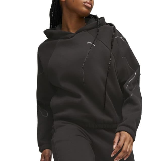 Толстовка женская Puma MOTION Cat Hoodie черная 67608401