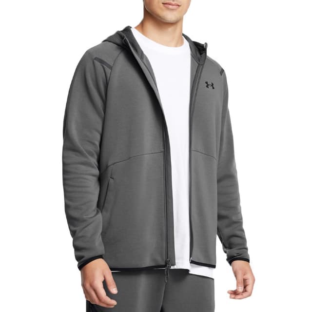 Толстовка чоловіча Under Armour UA Unstoppable Flc FZ HD EU сіра 1389352-025