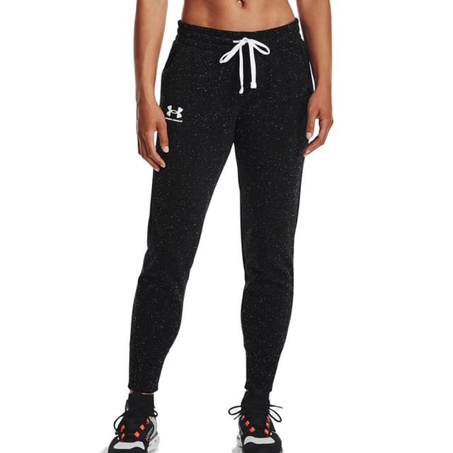Брюки женские Under Armour Rival Fleece Joggers черные 1356416-002