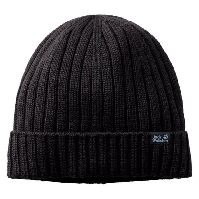 Шапка Jack Wolfskin Stormlock Rip Knit Cap черная 1907121-6000