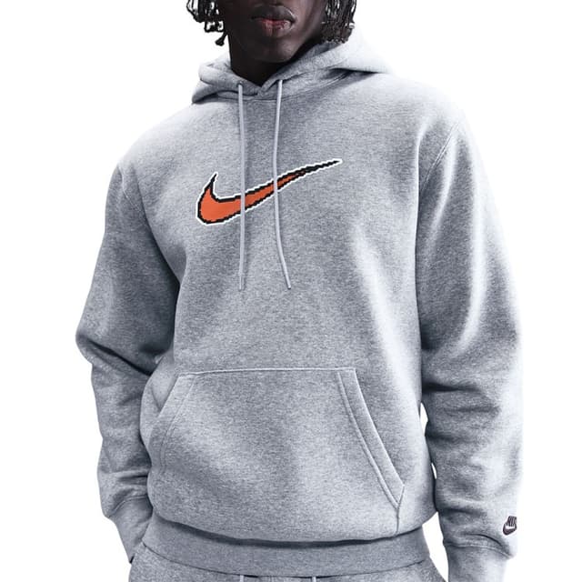 Толстовка чоловіча Nike M NK CLUB BB HDY NEO VARSITY сіра HV0854-063