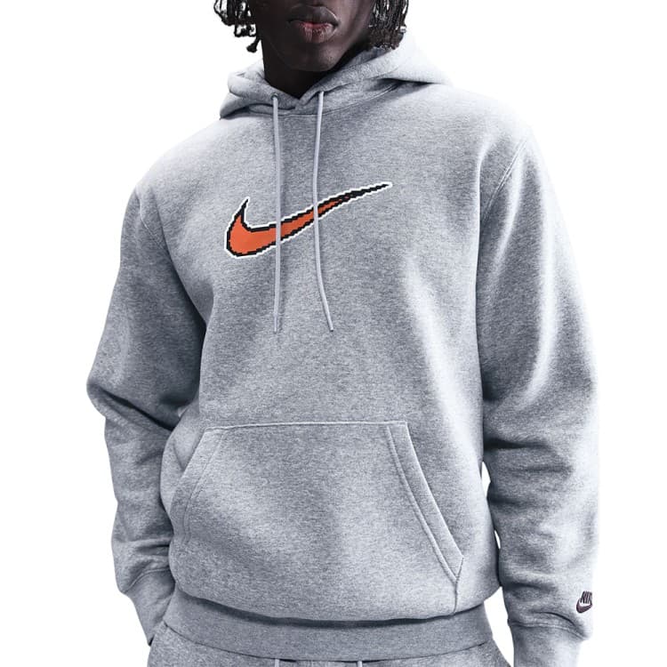 Толстовка мужская Nike M NK CLUB BB HDY NEO VARSITY серая HV0854-063