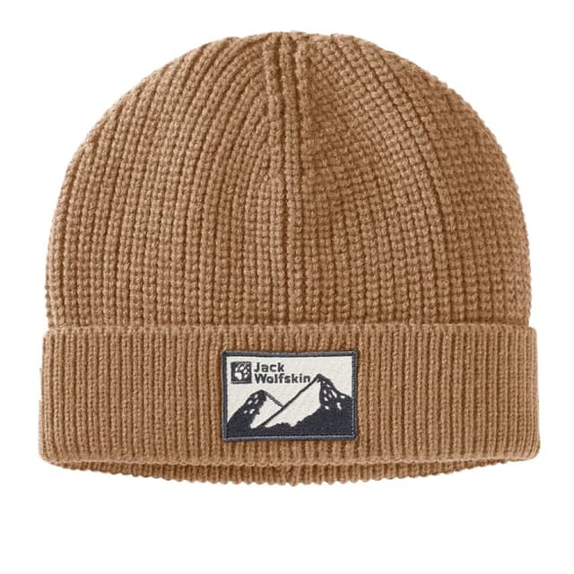 Шапка унисекс Jack Wolfskin EDO BADGE BEANIE коричневая 1910062-5601