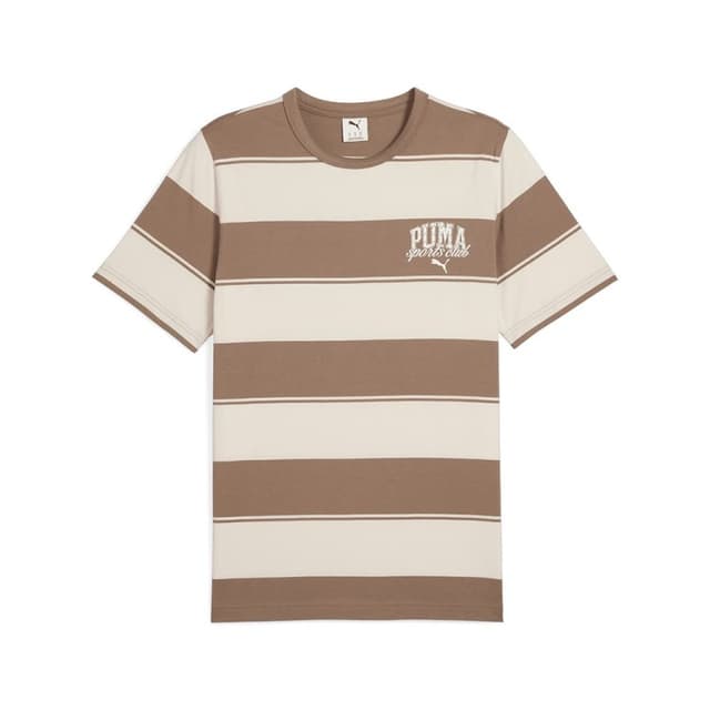 Футболка чоловіча Puma CLASS Striped Tee коричнева 68465793