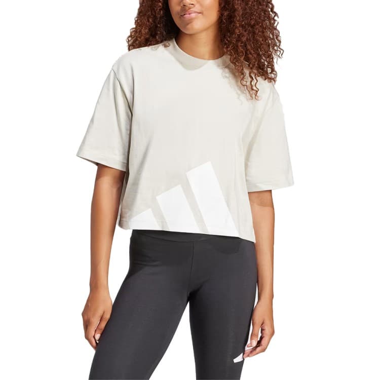 Футболка женская Adidas W BL SJ BF T бежевая JG8729
