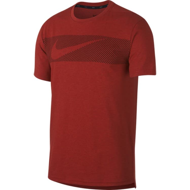 Футболка мужская Nike Dry-Fit Breathe бордовая AJ8004-622