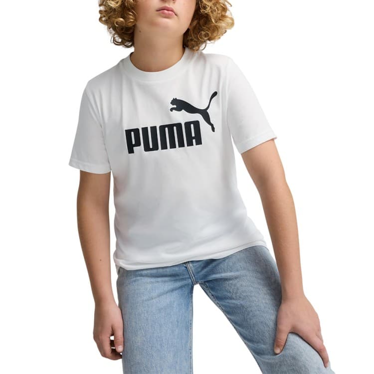Футболка детская Puma ESS No. 1 Logo Tee B белая 68490602