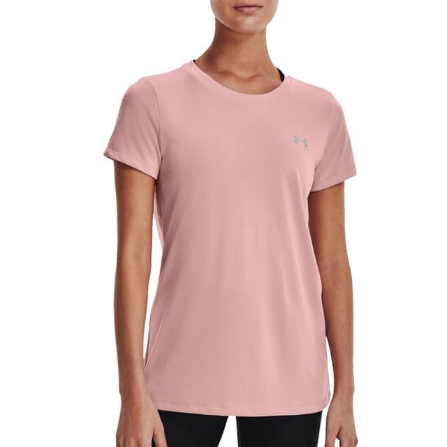 Футболка женская Under Armour Tech Ssc - Solid розовая 1277207-676