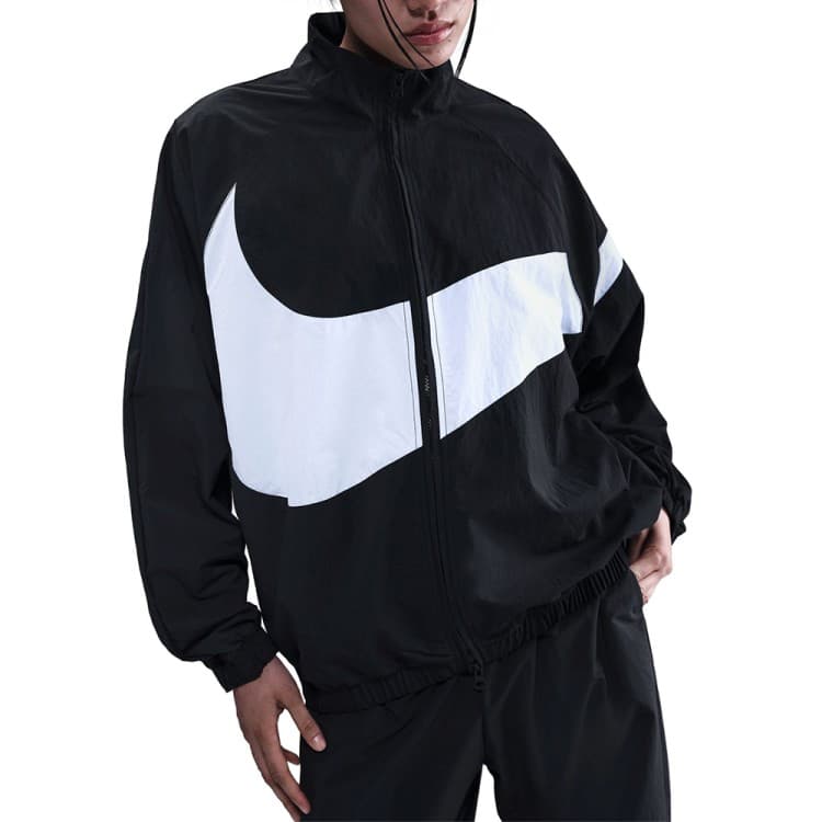 Толстовка жіноча Nike W NSW LOGO OS TRACK JKT чорна HV4107-010