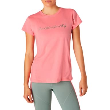 Футболка жіноча Asics Smsb Graphic Tee Ii персикова 2032B757-703 
