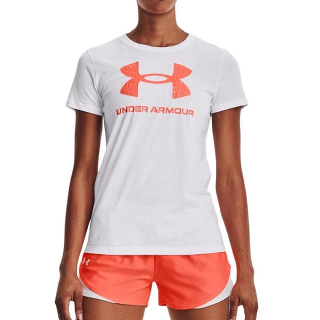 Футболка женская Under Armour Live Sportstyle Graphic Ssc белая 1356305-107