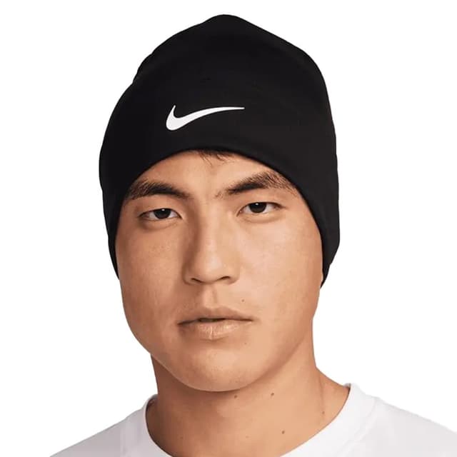 Шапка Nike U NK DF PEAK BEANIE SC P TM черная FQ8292-010