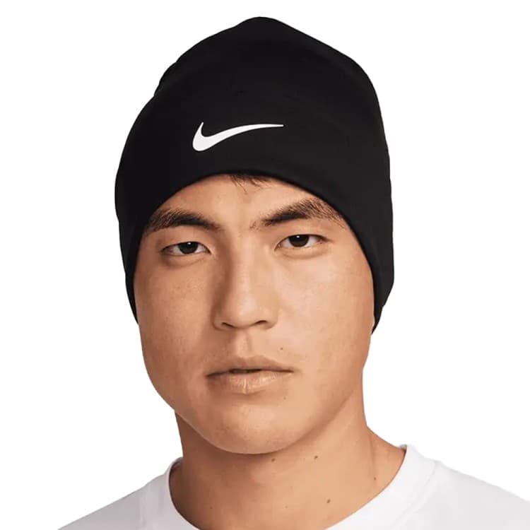 Шапка Nike U NK DF PEAK BEANIE SC P TM черная FQ8292-010