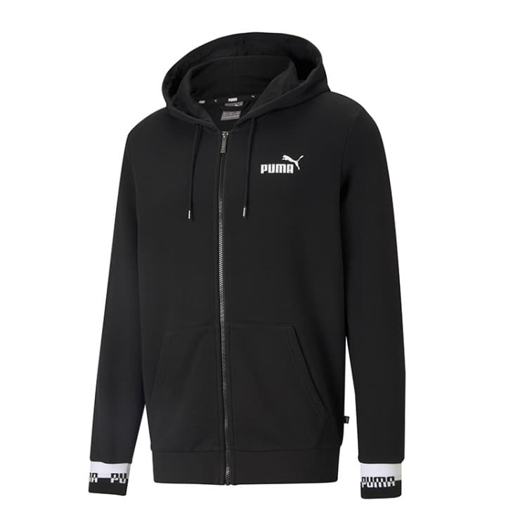 Толстовка мужская Puma Amplified Fz Hoodie черная 58578501