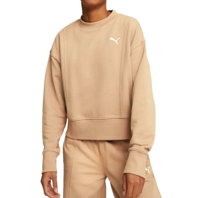 Толстовка женская Puma HER Crew бежевая 67310989