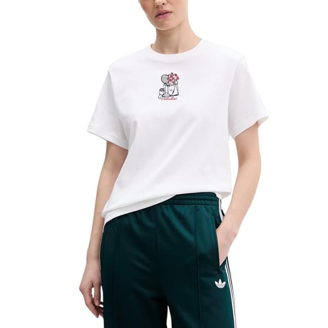Футболка жіноча Adidas MINI EMB T біла KA5090