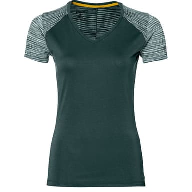 Футболка жіноча Asics FUZEX V-NECK SS TOP (W) зелена 141214-4003 