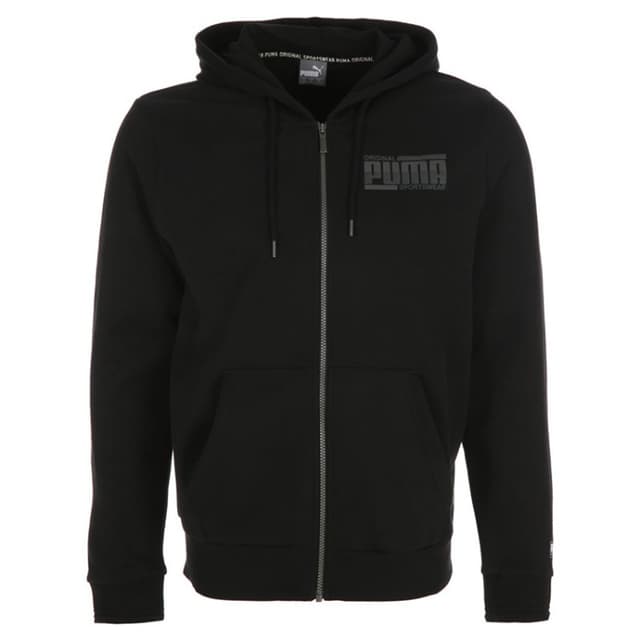 Толстовка мужская Puma ATHLETICS FZ FL черная 85231801
