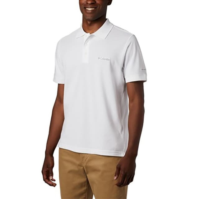 Футболка мужская Columbia Tricou polo Range белая 1713841-102