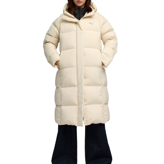 Куртка женская Puma Hooded Down Puffer Coat молочная 68839087