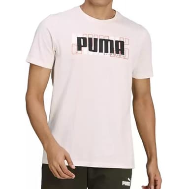 Футболка мужская Puma ATHLETICS Tee Big Logo белая 58575675