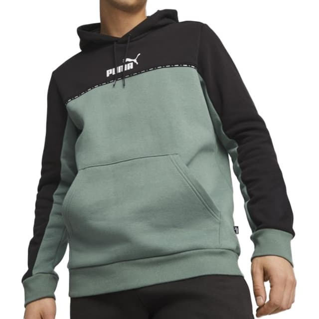 Толстовка чоловіча Puma ESS BLOCK x TAPE Hoodie FL м'ятна 67334244