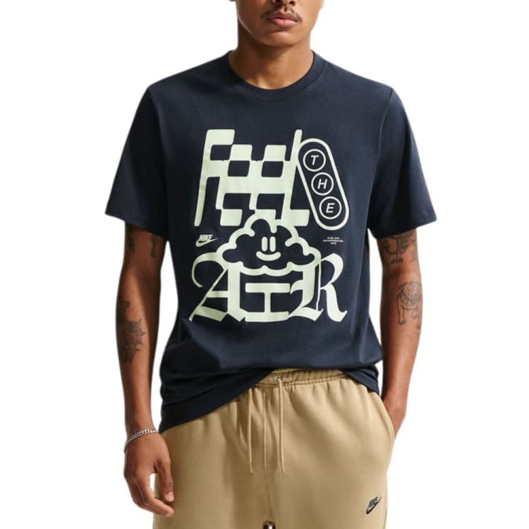 Футболка чоловіча Nike U NSW TEE STD CLOUD AIR темно-синя IH1167-451