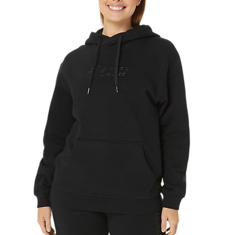 Толстовка женская Asics LOGO OTH HOODIE черная 2032C845-002