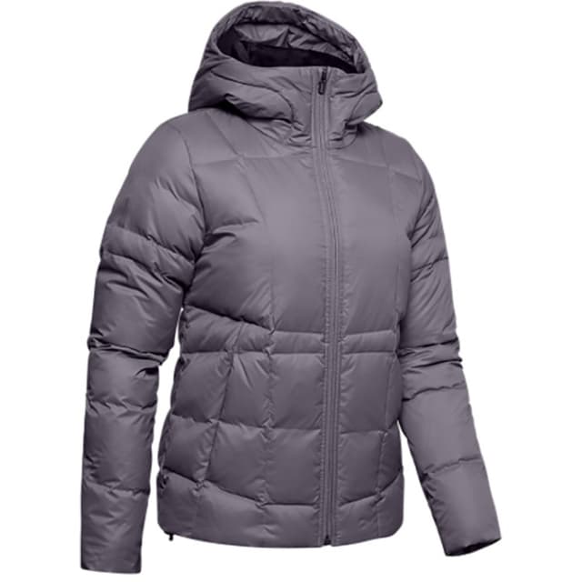 Куртка женская Under Armour Armour Down Hooded Jkt серая 1342814-033