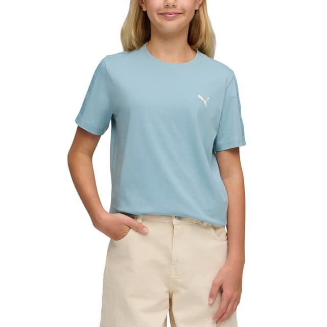 Футболка детская Puma ESS TAPE Tee G голубая 68849047