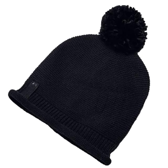 Шапка Under Armour Essentials Pom Beanie чорна 1345105-001