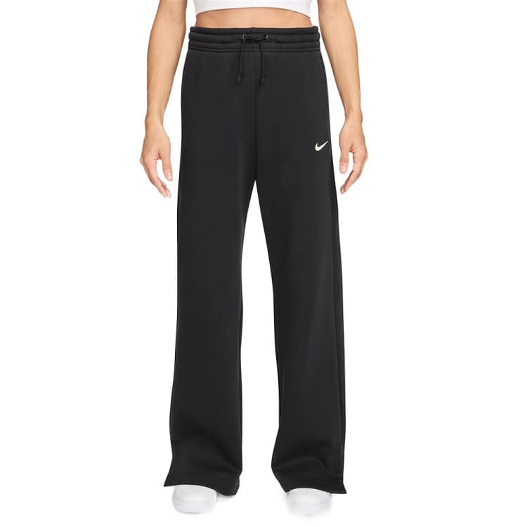 Брюки женские Nike W NSW PHNX FLC HR PANT WIDE 2 черные IH1011-010