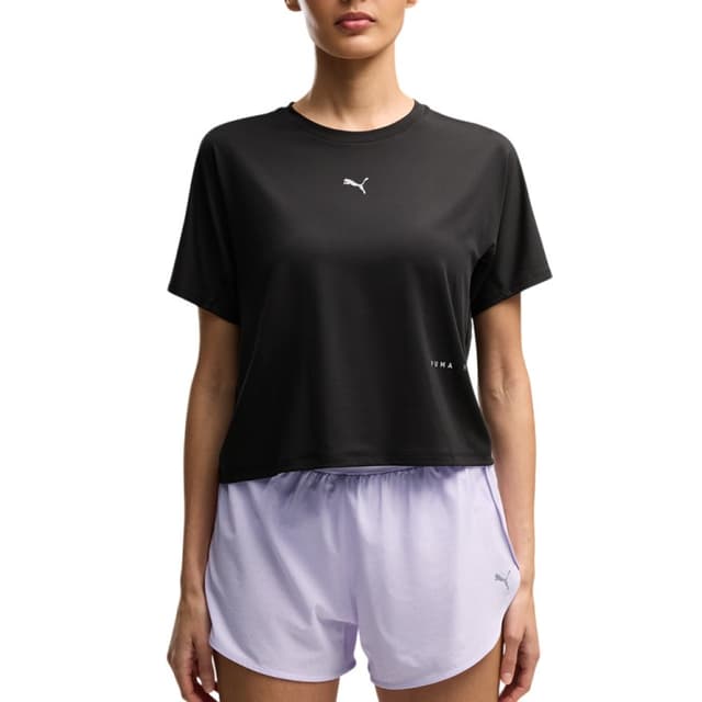 Футболка женская Puma W Run BRIGHTSTRIDE Cloudspun Tee черная 52898801