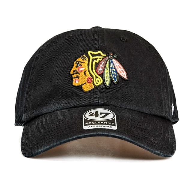 Бейсболка 47 Brand Chicago Blackhawks чорна H-RGW04GWS-BK