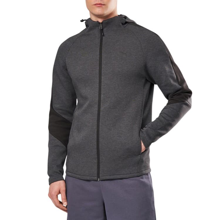 Толстовка чоловіча Puma EVOSTRIPE Core FZ Hoodie графiтова 63152907