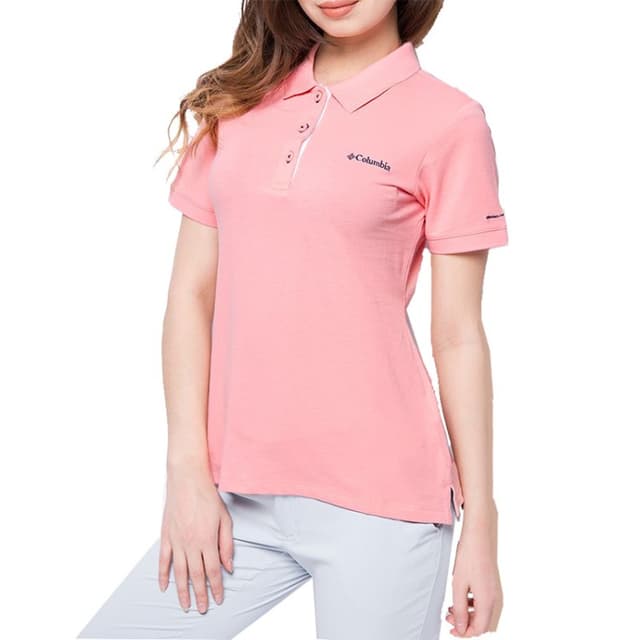 Футболка женская Columbia Cascade Range™ Solid Polo розовая 1715481-818