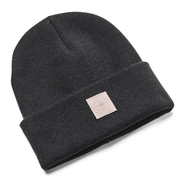 Шапка Under Armour UA Halftime Cuff черная 1373101-001