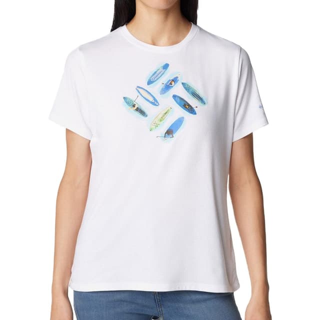 Футболка жіноча Columbia SUN TREK™ SS GRAPHIC TEE біла 1931751-117