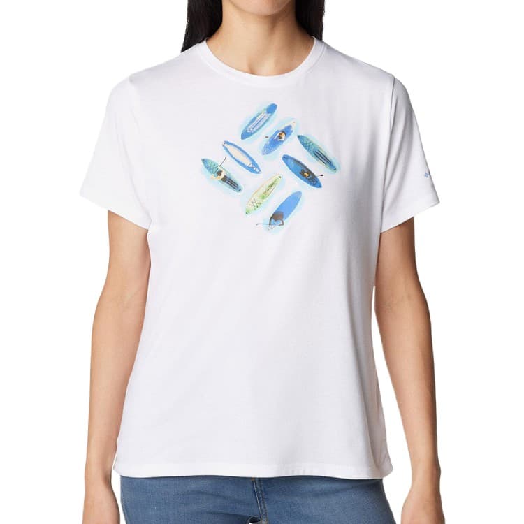 Футболка жіноча Columbia SUN TREK™ SS GRAPHIC TEE біла 1931751-117