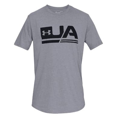 Футболка мужская Under Armour SPORTSTYLE SS DROP HEM серая 1329617-036