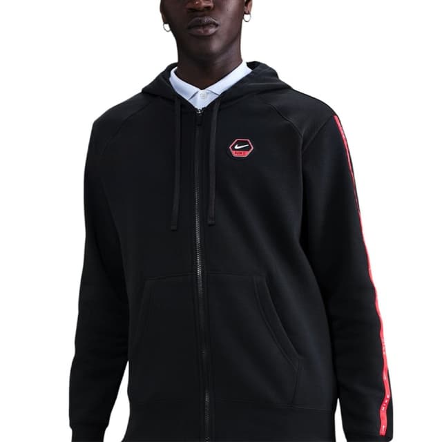 Толстовка мужская Nike M NSW CS HOODY FLC BB черная IH4285-010