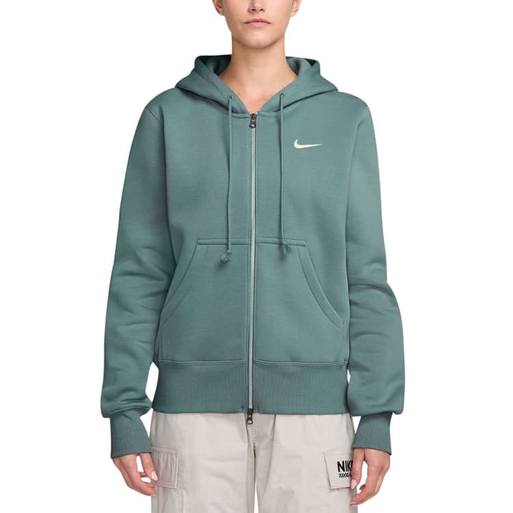 Толстовка жіноча Nike W NSW PHNX FLC STD FZ HDY бірюзова HJ0995-017